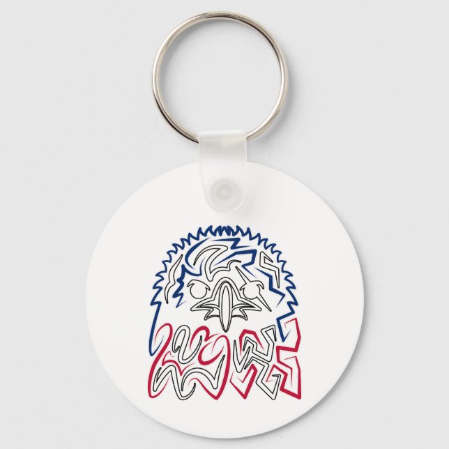 Porte-clés Fête de l'Indépendance Aigle américain (Recto)