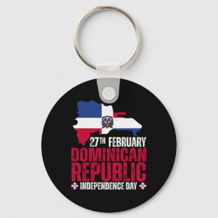 Porte-clés Fête de l'Indépendance République Dominicaine Drap