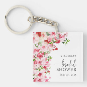 Porte-clés Fête de Mariage Florale