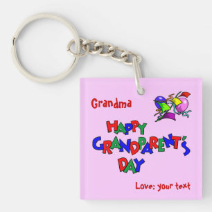 Porte-clés Fête des grands-parents -