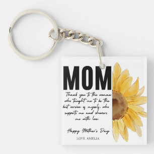 Porte-clés Fête des mères Keepsaké cadeau pour maman