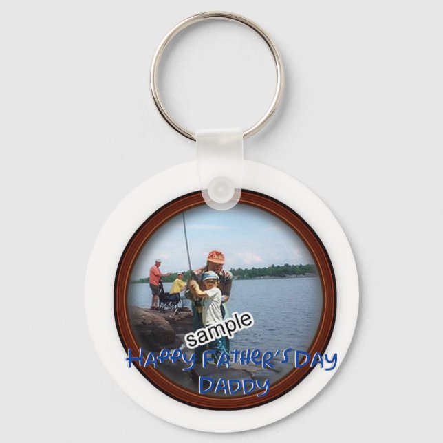 Porte-clés Fête des pères cadre Memento (Recto)