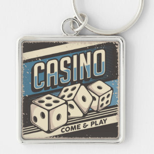 Porte-clés fête des pères Casino Dice