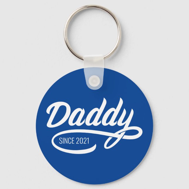 Porte-clés Fête des pères - Papa Depuis... (Recto)