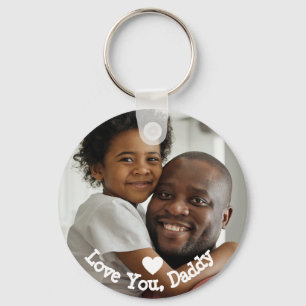 Porte-clés Fête des pères photo Love You Daddy