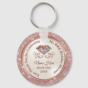 Porte-clés Fête élégante pour les adultes, Anniversaire, Mari