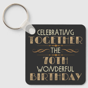 Porte-clés fête le 70e anniversaire