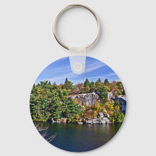 Porte-clés Feuillage d'automne autour du lac Minnewaska