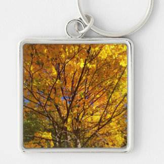 Porte-clés Feuillage Jaune d'Automne