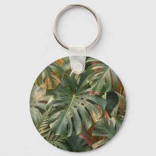 Porte-clés Feuillage tropical luxuriant Monstera Fougères Jun