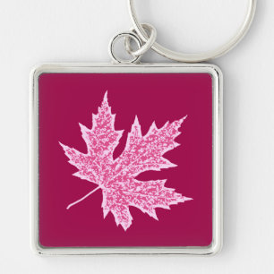 Porte-clés Feuille de chêne - vin et rose de Bourgogne