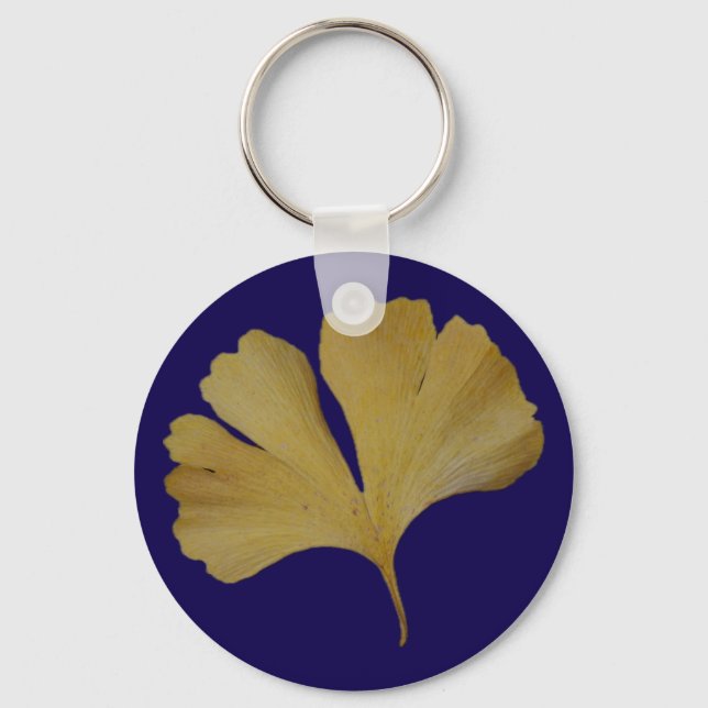 Porte-clés feuille de ginkgo (Recto)