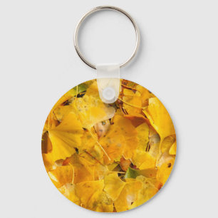 Porte-clés Feuille de ginkgo biloba