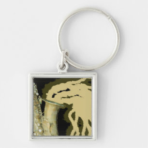 Porte-clés Feuille de son, porte - clé