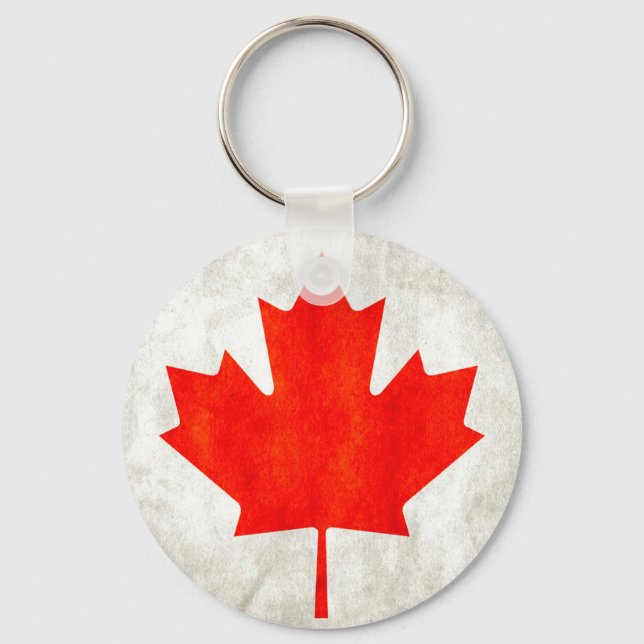 Porte-clés Feuille d'érable canadienne (Recto)