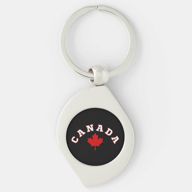 Porte-clés Feuille d'érable du Canada (Devant)
