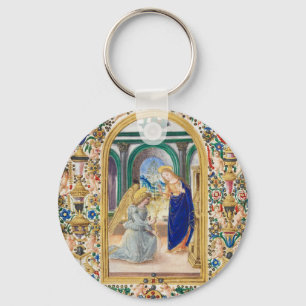 Porte-clés Feuille d'un livre d'heures