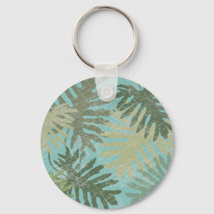 Porte-clés Feuille tropical fané