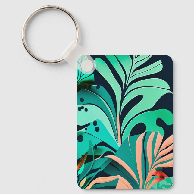 Porte-clés feuilles (Recto)