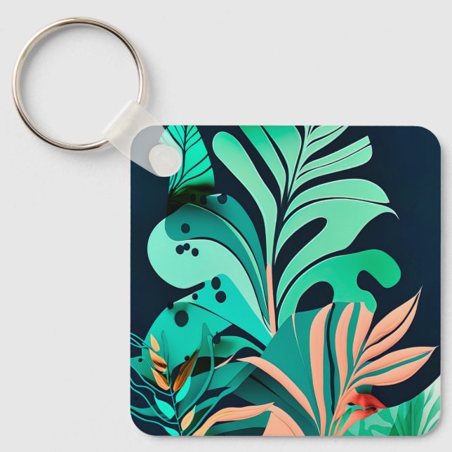 Porte-clés feuilles (Recto)