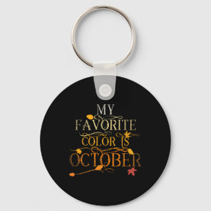 Porte-clés Feuilles Automne Foliage Oct Ma Couleur Favorite E