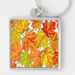PORTE-CLÉS FEUILLES D'AUTOMNE