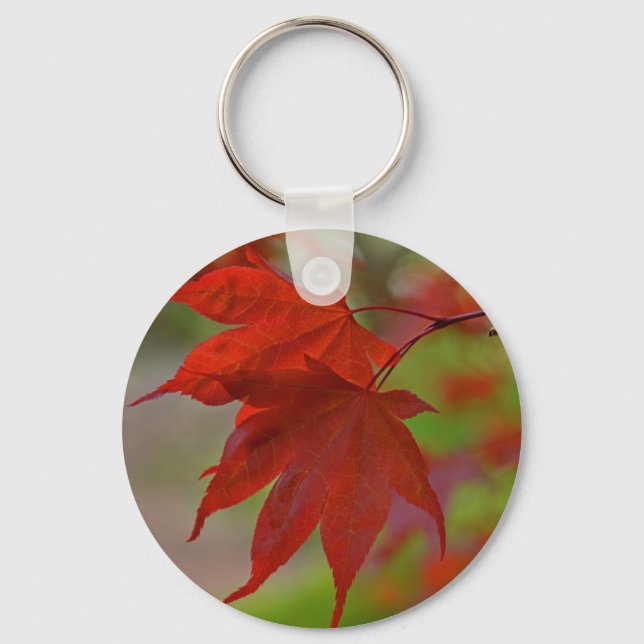 Porte-clés Feuilles de l'arbre rouge (Recto)