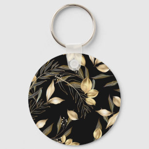 Porte-clés Feuilles d'or : Exotic Botanical sans soudure