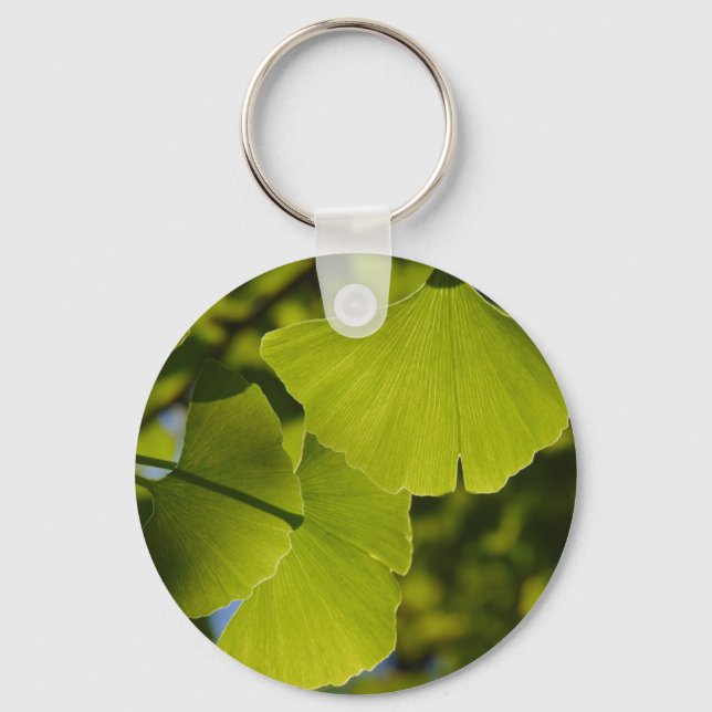 Porte-clés Feuilles Sunlit Ginkgo (Recto)