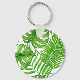 Porte-clés Feuilles tropicaux