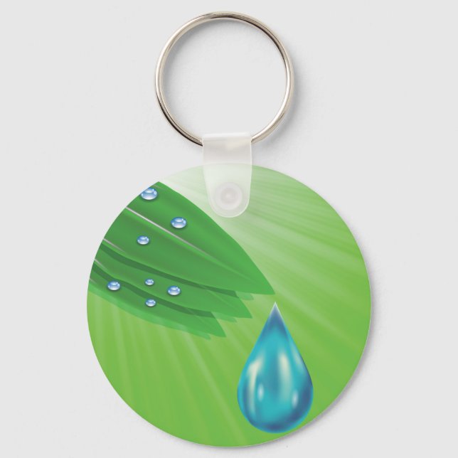 Porte-clés feuilles verts (Recto)