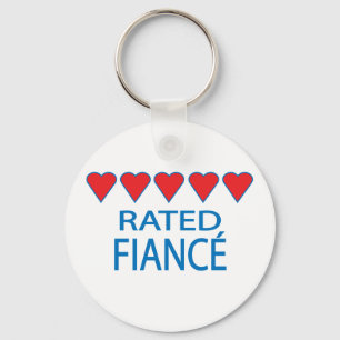 Porte-clés Fiancée à cinq coeurs