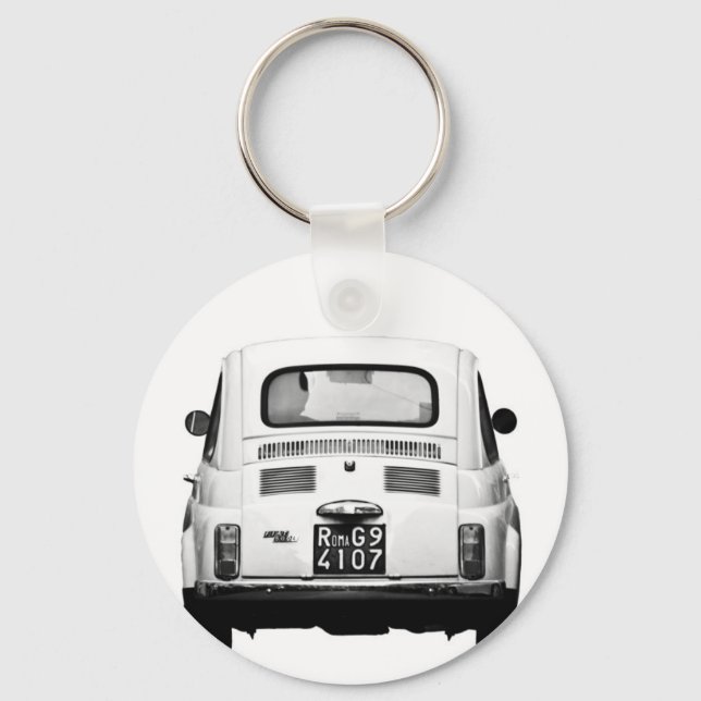 Porte-clés Fiat 500 à Rome, Italie. (Recto)