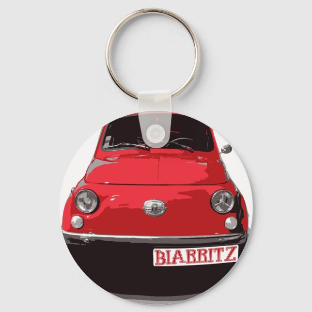 Porte-clés Fiat 500 Biarritz (Recto)