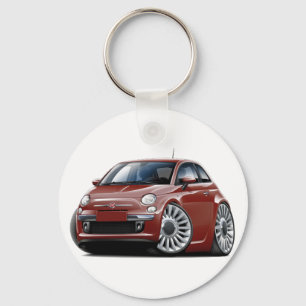 Porte-clés Fiat 500 Maroon
