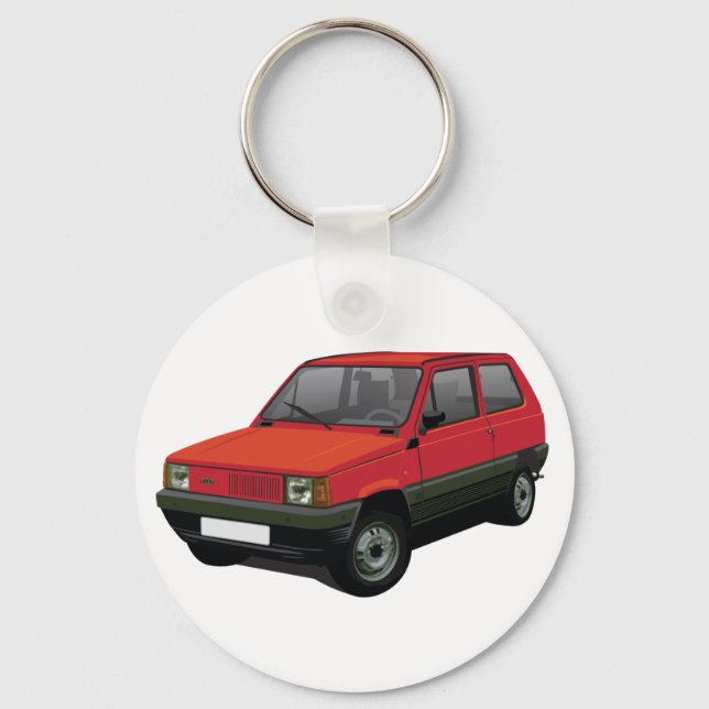 Porte-clés Fiat Panda 30 / 45 rouge (Recto)
