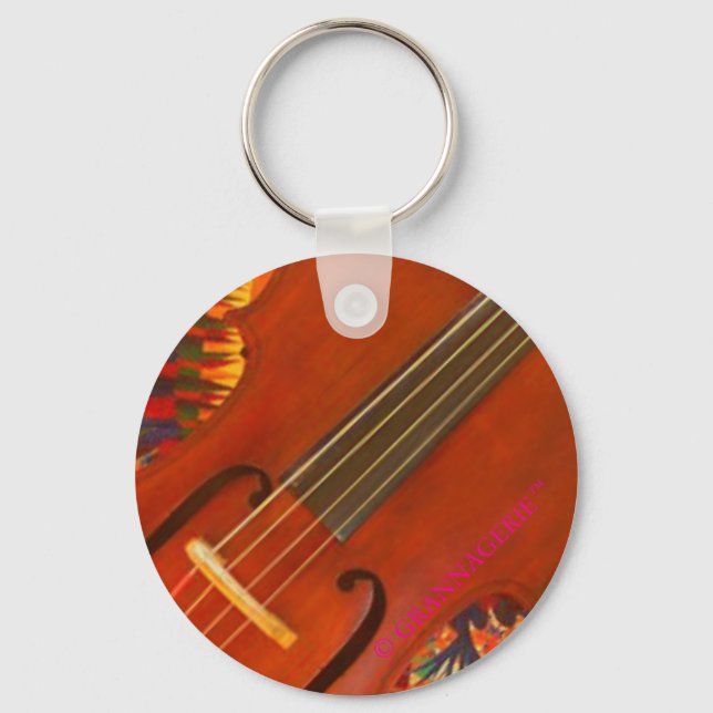 Porte-clés Fiddle : Porte - clé métallique GRANNAGERIE™ (Recto)