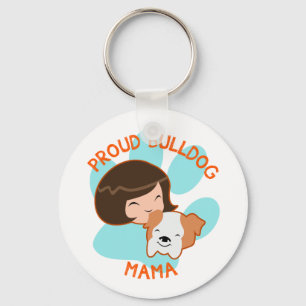 Porte-clés Fier Bulldog Maman