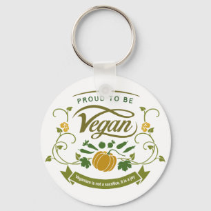 Porte-clés Fier d'être Vegan