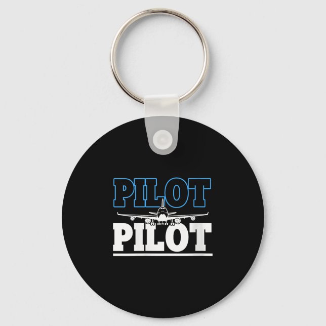 Porte-clés Fier femmes avion de ligne commercial Lot carrière (Recto)