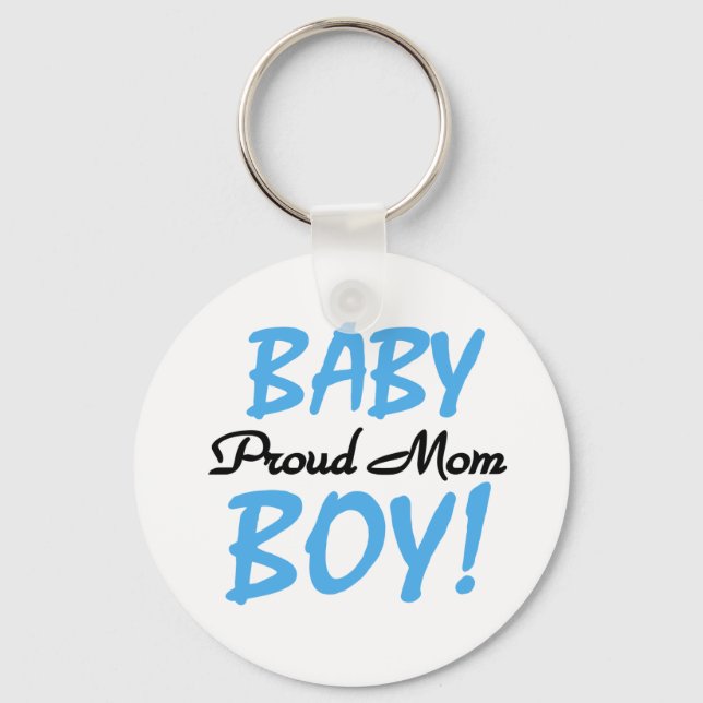 Porte-clés Fier maman Baby Boy Tshirts et cadeaux (Recto)