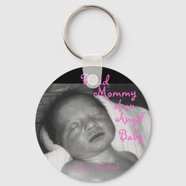 Porte-clés Fier maman d'un ange bébé (Recto)