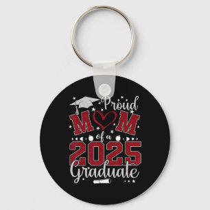 Porte-clés Fier Maman D'Un Diplômé 2025 Cl Graduation Senior