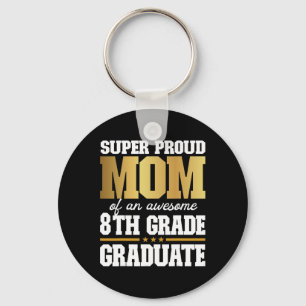 Porte-clés Fier Maman D'Un Superbe Diplômé De 8E Année 2024 2