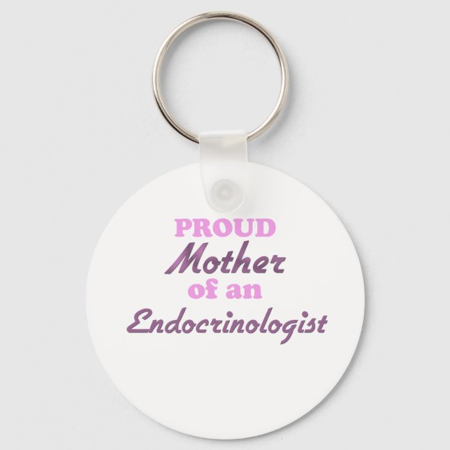 Porte-clés Fier mère d'un endocrinologue (Recto)