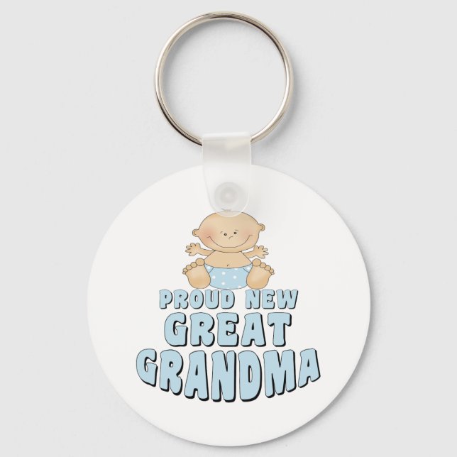 Porte-clés FIER NOUVEAU T-shirt grand-mère (Recto)