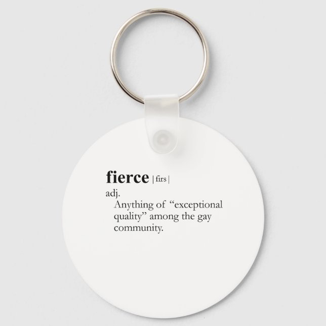 Porte-clés FIERCE (définition) (Recto)