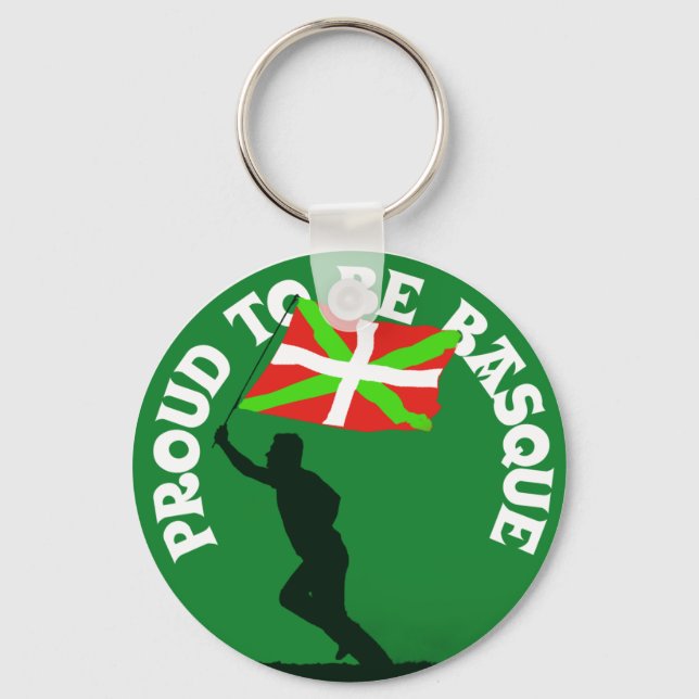 Porte-clés "Fière d'être basque" (Recto)