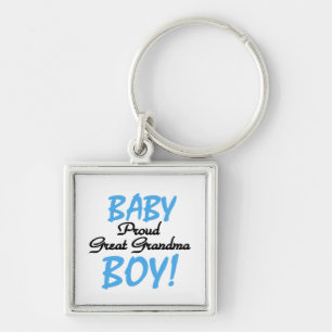 Porte-clés Fière Grand Grand Grand Mamie Bébé Cadeaux Garçon