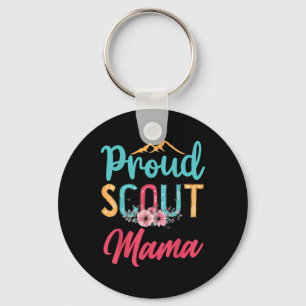 Porte-clés Fière mère scout Bonne fête des mères Camping Scou